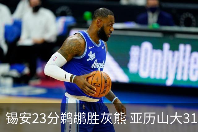 锡安23分鹈鹕胜灰熊 亚历山大31+10雷霆屠公牛